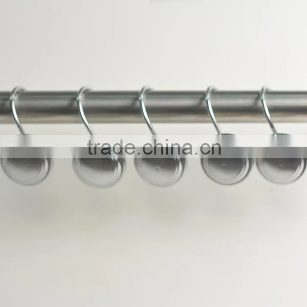 Shower Curtain Hooks/shower Curtain Track Hooks ,metal Rounded Shape Curtain Hanging Hooks photo-5