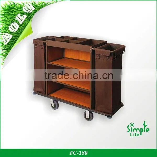 Hotel Room Housekeeping Food Service Trolley With Wheels photo-2