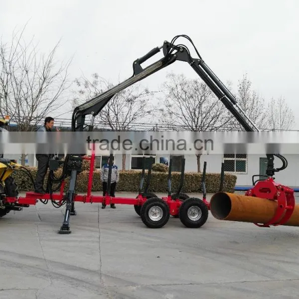 ATV Timber Trailer With Crane/log Trailer With Grapple ZM3004 photo-5