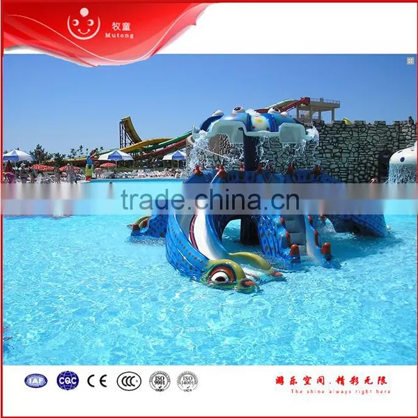 Fiberglass Octopus Kids Slide for Summer Water Kids Play photo-3