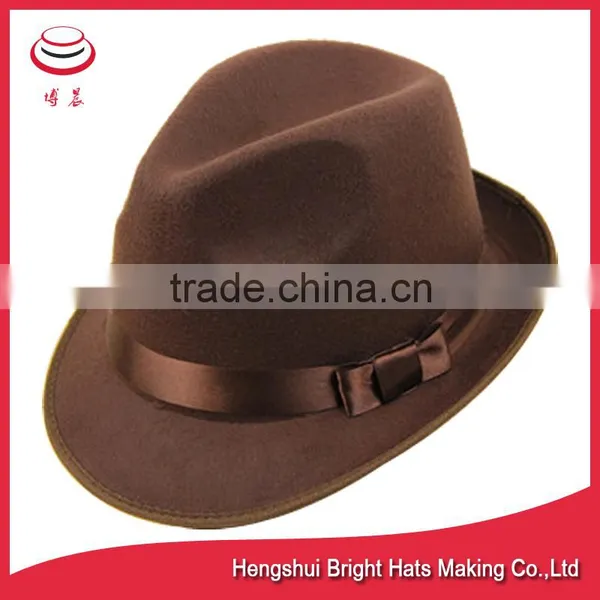 Customized Wool Felt Trilby Hat photo-3