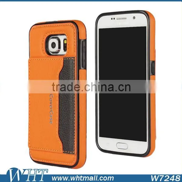 Mobile Phone Accessories Luxury Leather Card Case for Samsung S6 photo-2