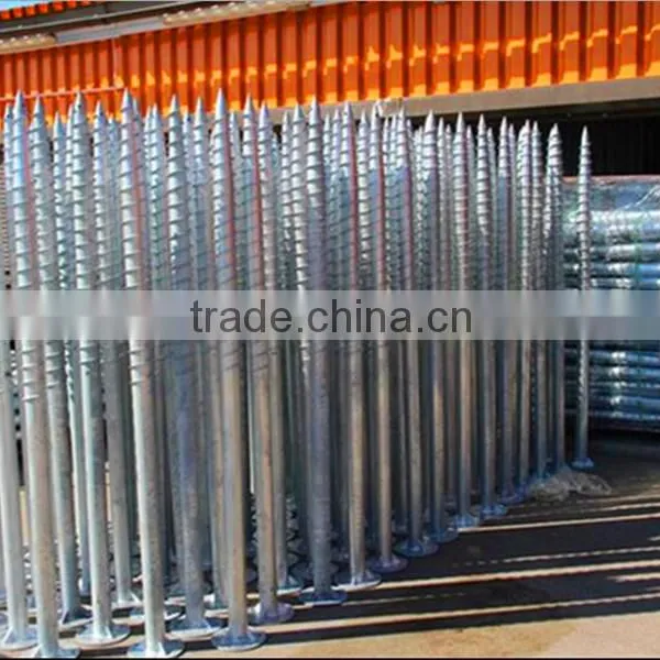 Factory Sale OEM Hot Galvanized Fence Post, Ground Post ,solar Ground Piles photo-2
