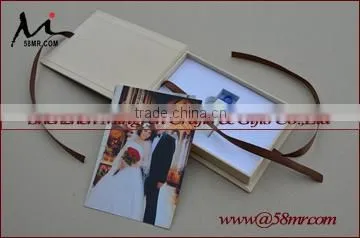 Foldable Fabric Special Paper USB Photo Stroage Gift Box