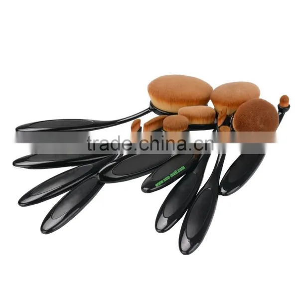 New Products 2016 10 Pcs Soft Oval Makeup Brush, Professional Cosmetic Makeup Brush Set Online Shopping Quality Choice photo-4