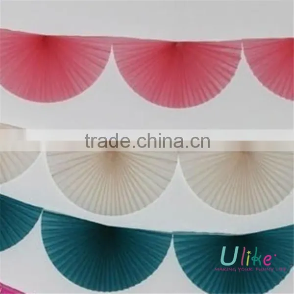 Popular Tissue Paper Fans Ceiling Decoration For Parties Party Decoration For Kids photo-4