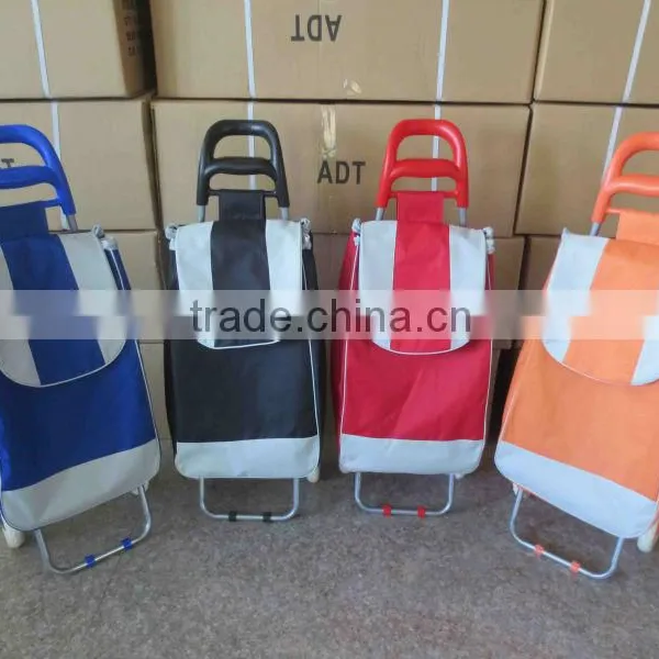 High Quality Folding Shopping Cart With Fabric Bag photo-4