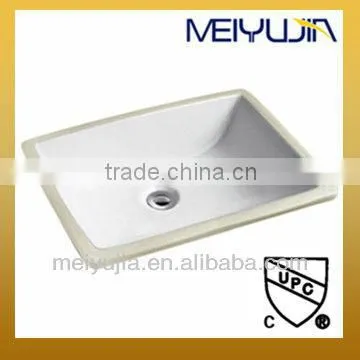 UPC Bathroom Sanitary Ware Ceramic Wash Sink Wash Basin Under Mount Basin