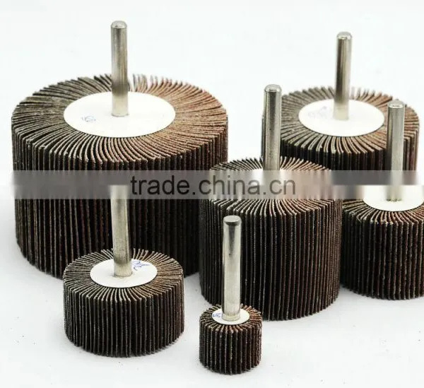 Hardware Importer Concrete Diamond Fiber Siliconed Grinding Flap Wheel With Shaft photo-4