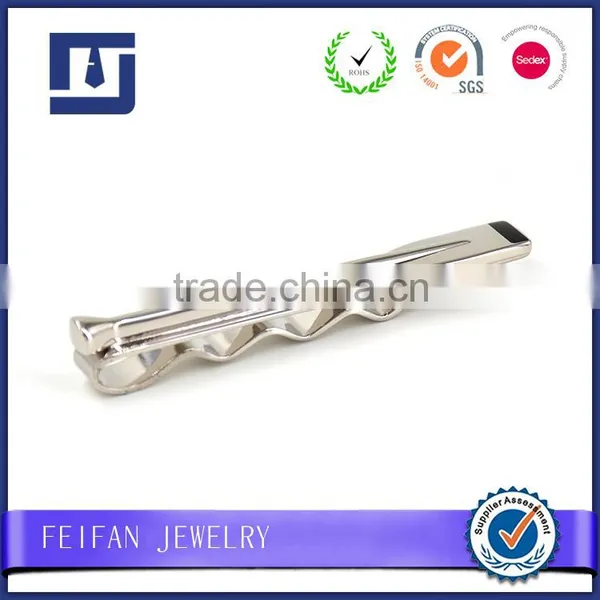 Custom Logo Engravable 316L Stainless Steel Tie Bar Make Your Own Design Tie Clips photo-3