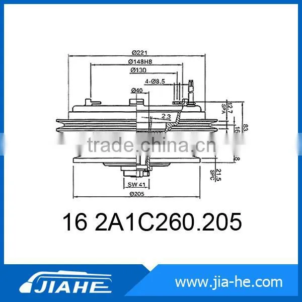Centrifugal Clutch(16 2A1C260.205) for Bus Air Compressor With Fast Delivery photo-3