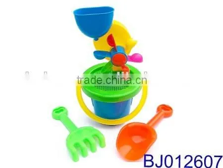 Happy toy funny windmill bucket beach toy set