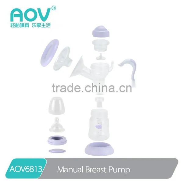 AOV6813 Manual Breast Milk Pump With 150ml Baby Bottle photo-5