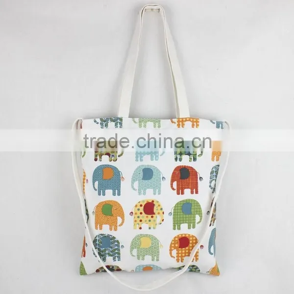 Large Dual-purpose Cute Cartoon Canvas Printed Tote Bag photo-2