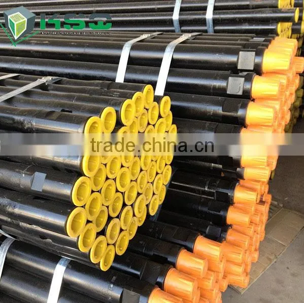 High Steel DTH Drill Pipes for Rock Drilling Tools , Steel Drill Pipe With 4 Wrench Flat on Both Connection photo-2