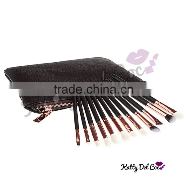 High Quality Professional Cosmetics Makeup Brush Set,rose Gold Handle With PU Bag Supplier's Choice photo-5
