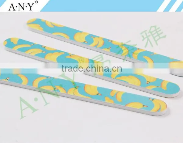 Nail Cure Polishing and Shaping Banana Printing Pattern Nail Files 100/180 Quality Choice photo-4