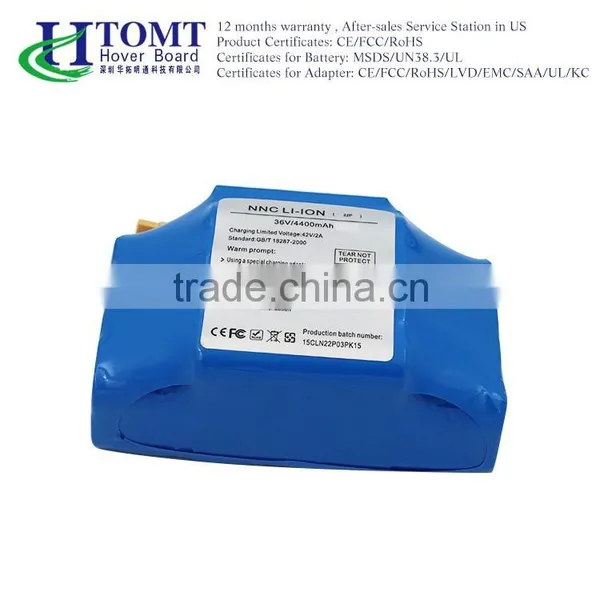 Rechargeable Battery for Hoverboard With Samsung Battery OEM Customized Battery Pack