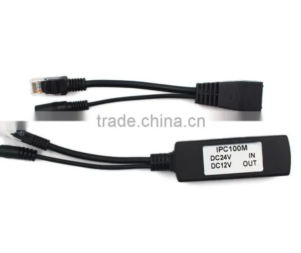 Support 10/100Mbps Data Transmission 100m for Cctv Camera Poe Splitter YJS-POE100M photo-2
