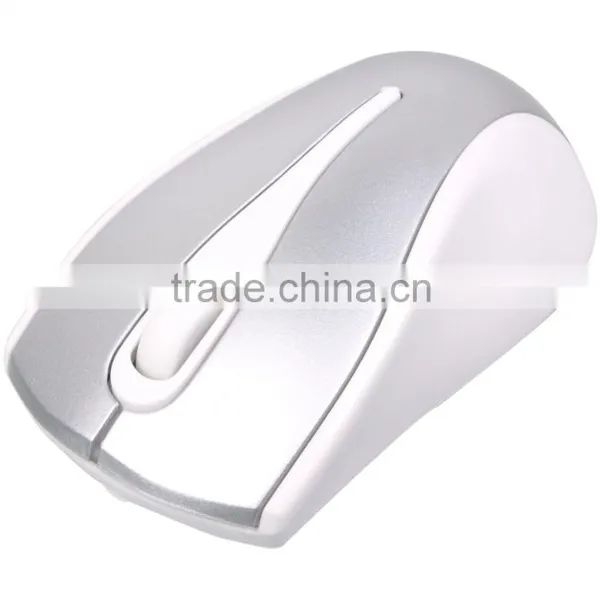 Ergonomic Design White Color 2.4G Wireless Mouse