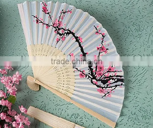 Wedding Gift Cherry Blossom Silk Hand Fans