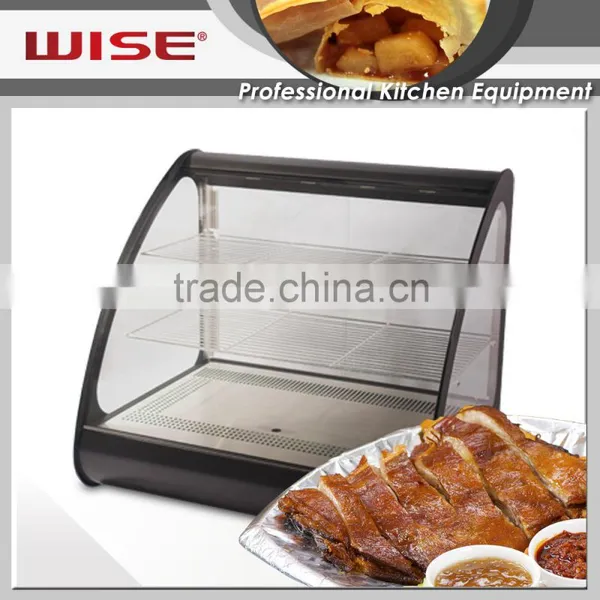 WISE Kitchen Electric Black Mirror Steel Hot Food Display Case From Manufacturer photo-5