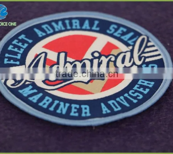 Custom Woven Label With Backing Embroidery Woven Patch