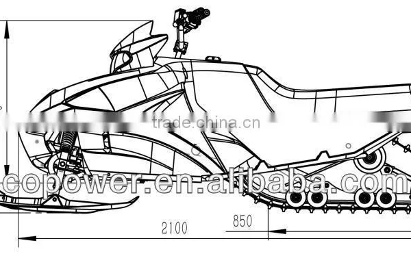 New 180cc Child Snowmobile Snow Mobile (Direct Factory ) photo-4