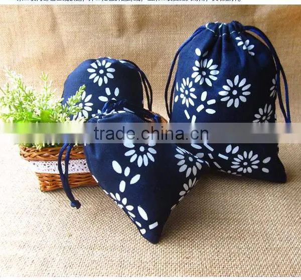 High Quality Calico Drawstring Bag Wholesale photo-3