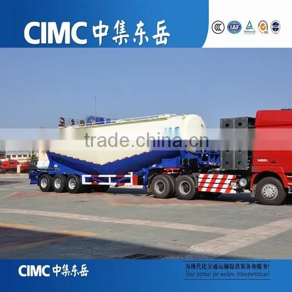 CIMC Compressor and Diesel Engine 55CBM Bulk Cement Silo Tanker Trailer photo-3
