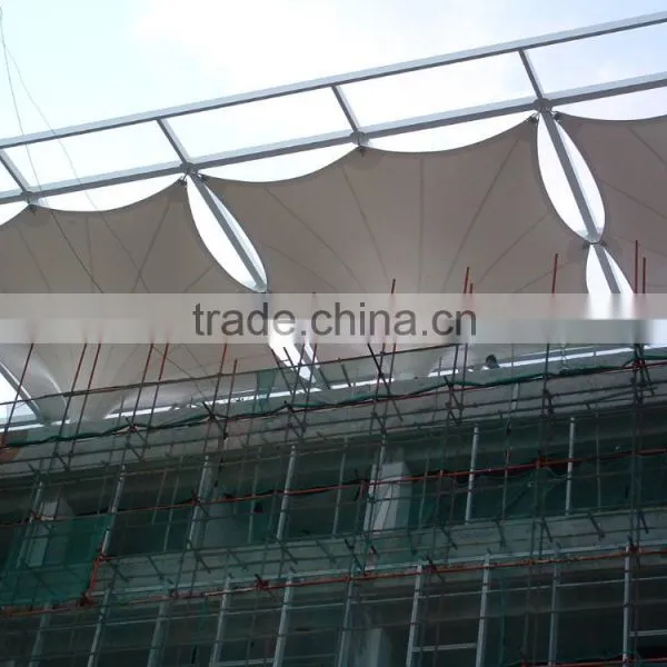 Superior Flexible Sun-shading Canopy and Energy Saving for Rainwater Harvesting System