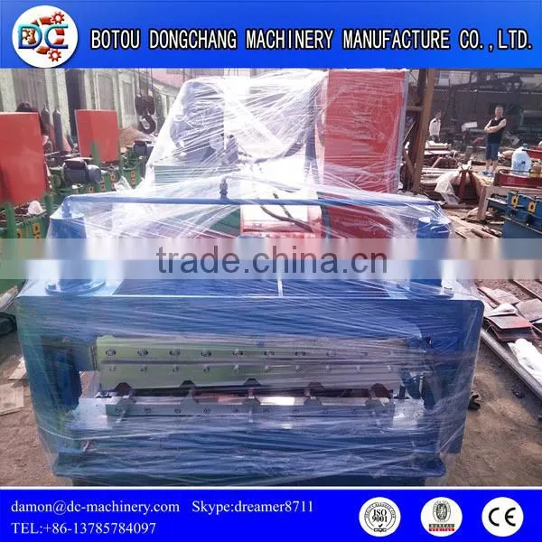 High-efficienyTrapezoidal Roof Tile Metal Making Roll Forming Machine photo-3