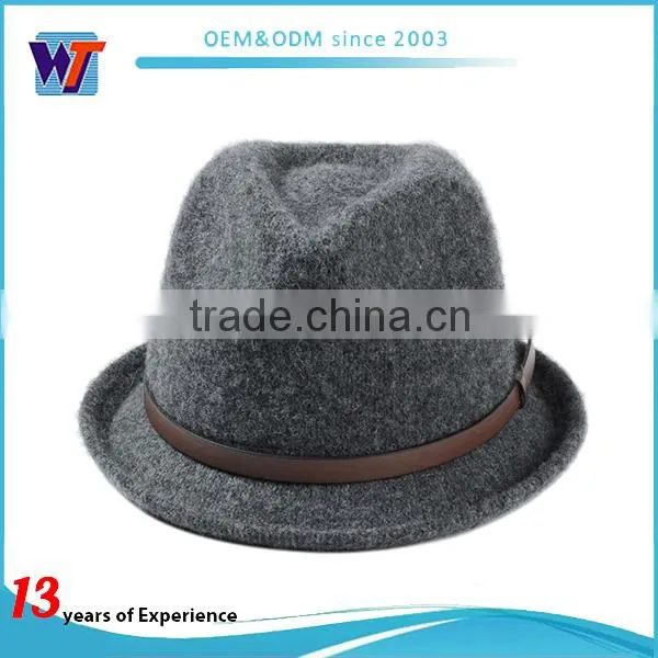Coluorful Blank Wool Material Felt Hat and Fedora Hat photo-4
