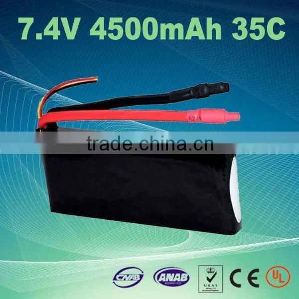 4500mAh 35C 7.4V RC Lipo Plane Battery