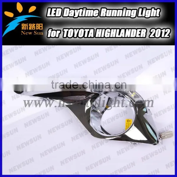 100% Manufacturer drl led, for toyota highlander 2013 led daytime running light/drl