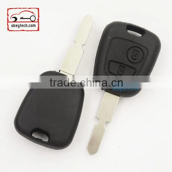 Good Price Peuguot Key Shell for 406 Blank 2 Button no Logo Car Key Peugeot Romote Key Case photo-2