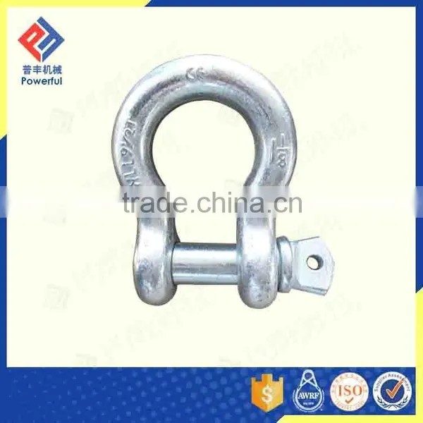 ZINC PLATED U.S. TYPE DROP FORGED BOLT TYPE ANCHOR SHACKLE photo-2