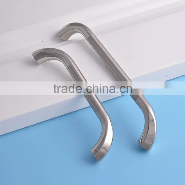Simple Rural Style Brushed Nickel Zinc Alloy Furniture Hardware Cabinet Handles and Knobs photo-2
