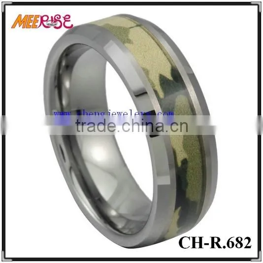 2015 High Quality Fashion Camo TITANIUM Rings For Boys photo-4