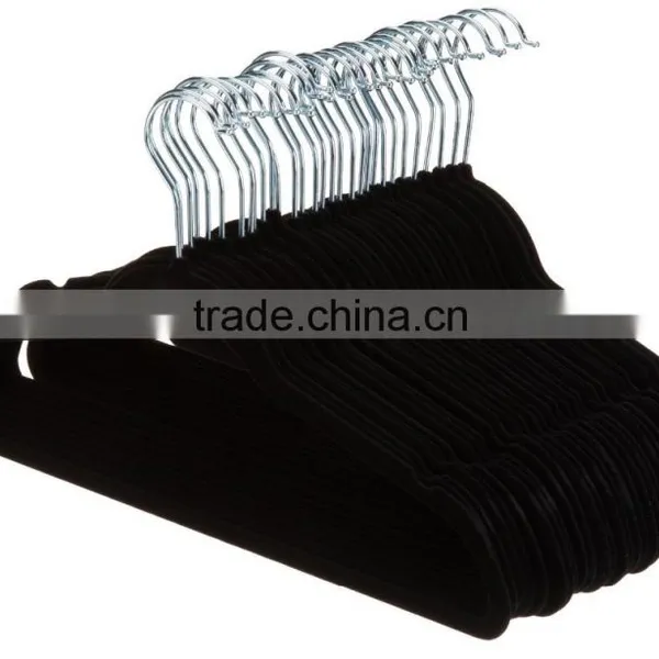 Non-Slip Velvet Clothes Hangers With Notched Frames, Suit Hanger, Flocked Hanger photo-4