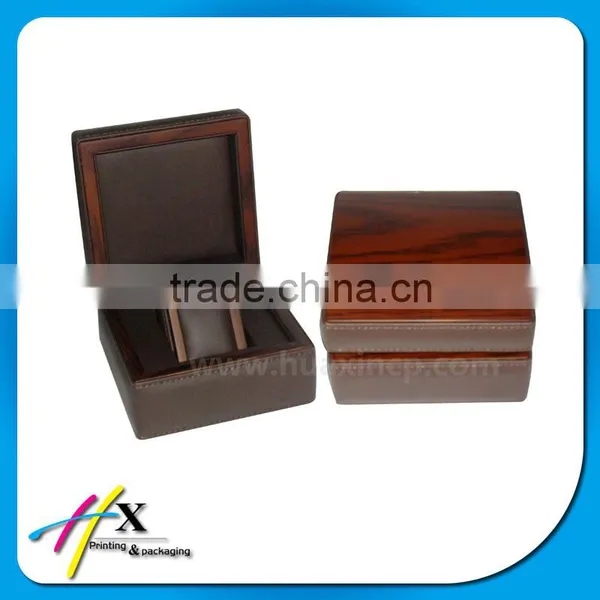 China pu Sewing Leather Watch Box