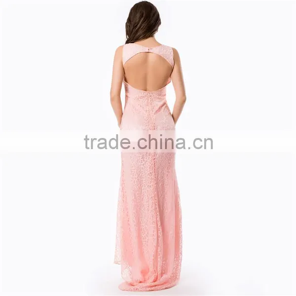 Best Selling Sleeveless Lace Formal Dress Long Maxi Dress Evening Dress photo-3