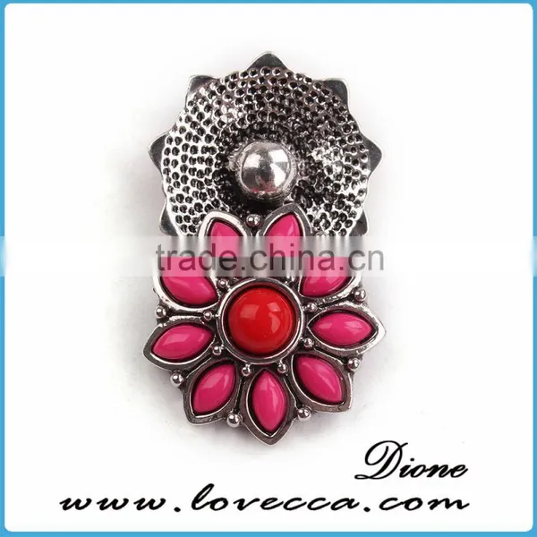 Charms Wholesale Fashion DIY Rhinestone Metal Snap Button photo-6