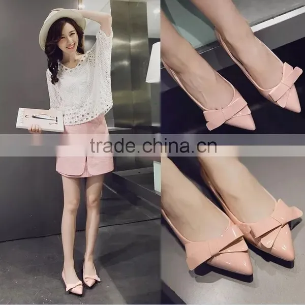 2016 Factory Wholesale Hot Selling Ladies Beautiful Flat Shoes CP6916 photo-3