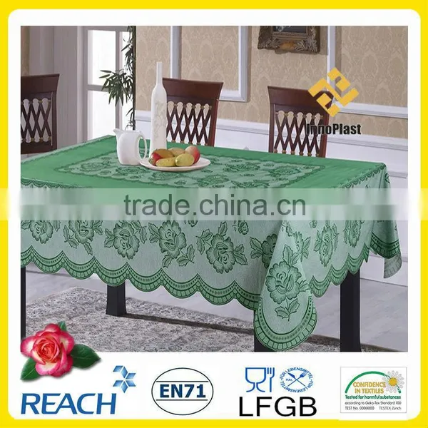 PVC Rectangle White Tablecloths photo-4