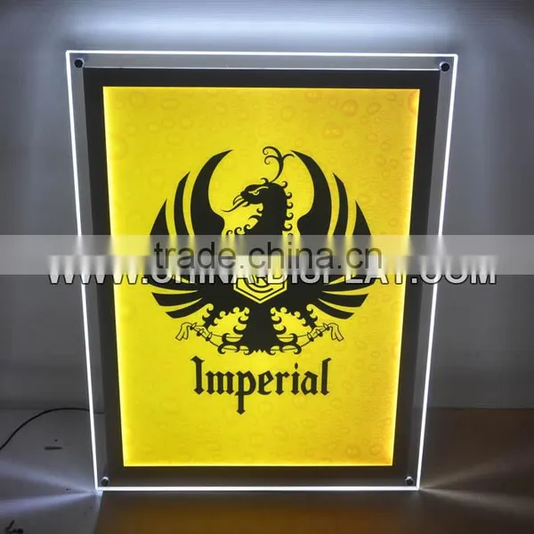 Advertising Acrylic Slim Light Box Crystal Led Display Holder a4 photo-4