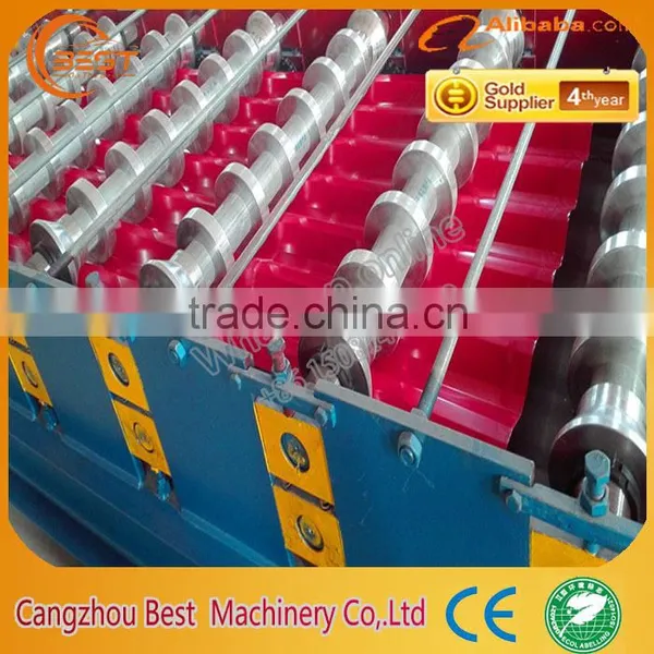 Wall Panel Tile Roll Forming Cutting Machine Price photo-6