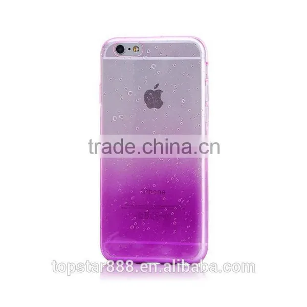 Colorful Water-drop Tpu Phone Case ,Beautiful Tpu Case for Iphone 6 , Waterproof Tpu Fabric Phone Case . photo-2