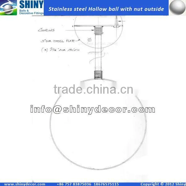 Stainless Steel Hollow Ball With Nut photo-6