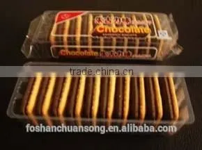 Multifunction Food Packing Machine, Dessert With a Tray Flow Wrapping Machine, Cookies With a Tray Packing Machinery photo-2